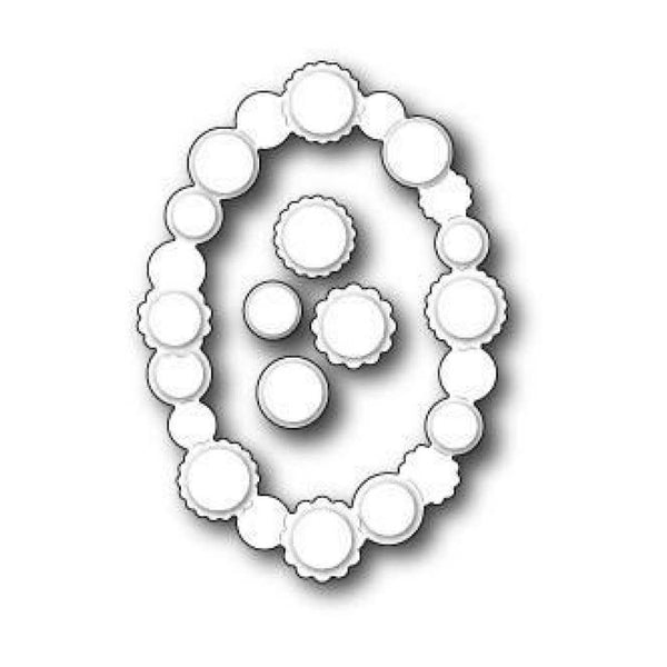 Memory Box Poppystamp Die - Button Oval Contour