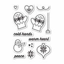 Memorybox - Warm Heart Clear Stamp Set Die