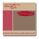 My Minds Eye - Christmas Lay-Over Layout  - 12X12 Inch - Acid Free