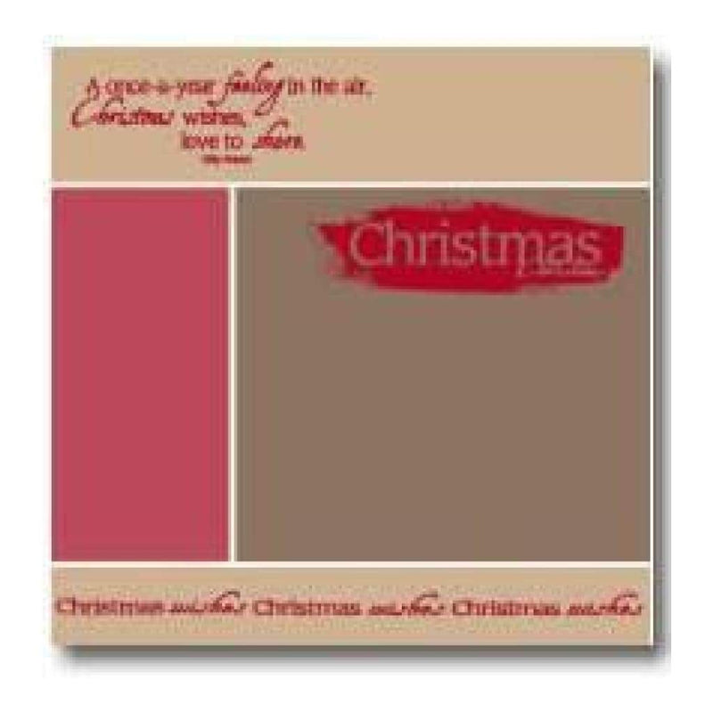 My Minds Eye - Christmas Lay-Over Layout  - 12X12 Inch - Acid Free