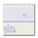 My Minds Eye - Girl Lay-Over Layout - 12X12 Inch - Acid Free
