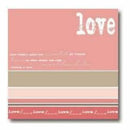 My Minds Eye - Love Lay-Over Layout - 12X12 Inch - Acid Free