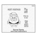 North Coast Creations Cling Rubber Stamps 5 Inch X6.75 Inch  Secret Santa