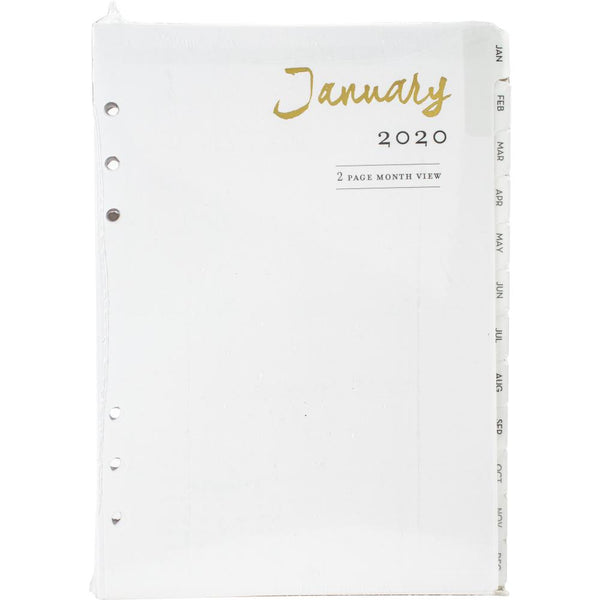Websters Pages - A5 Planner 12-Month Calendar Insert 2020*