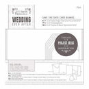 Papermania Ever After Wedding Blank Cards 25 Pack White Die-Cut Heart
