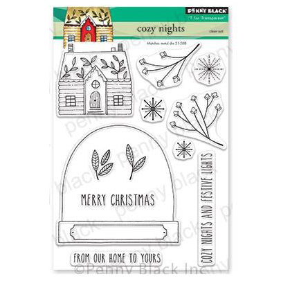 Penny Black Clear Stamps - Cozy Nights 5 inchX6.5 inch*