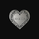 Poppy Crafts Dies - Mr & Mrs Heart Die Design