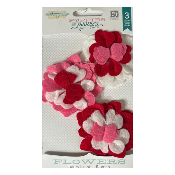 Prima Marketing - Donna Downey Studios Poppies & Peonies - Flowers 3pcs*