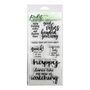 Picket Fence Studios 4 inch X8 inch Stamp Set Good Vibes