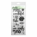 Picket Fence Studios 4 inch X8 inch Stamp Set Simply Wonderful