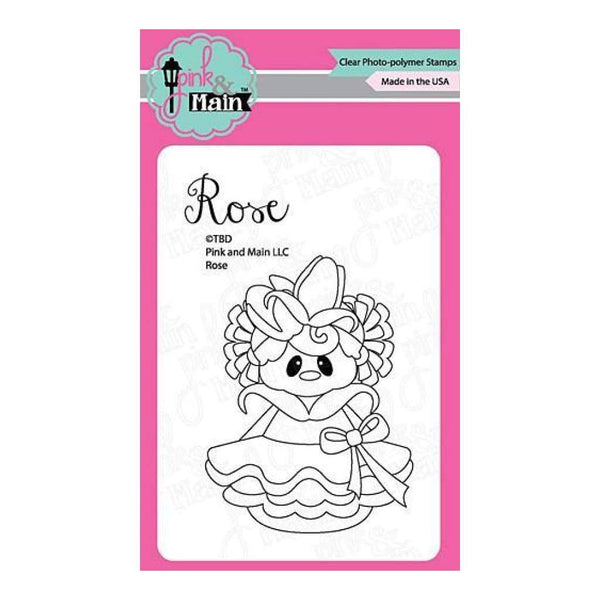 Pink & Main Clear Stamps 3Inch X4inch Rose