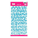 Pink Paislee - Fashion Script Alpha Stickers - Blue