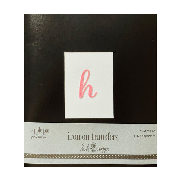 Heidi Swapp Iron-On Transfers - Apple Pie - Pink Fuzzy