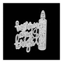 Poppy Crafts Dies - Merry and Bright Words & Candle Die Design