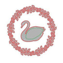 Poppycrafts Dies - Beautiful Swan In Round Frame