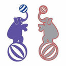 Poppycrafts Dies - Circus Elephant With Ball Die Design