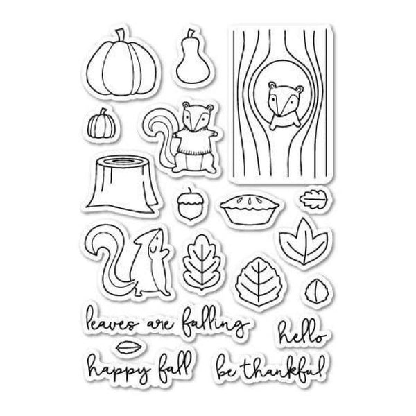 Poppystamps Clear Stamp Sets - Falling For You Die Set