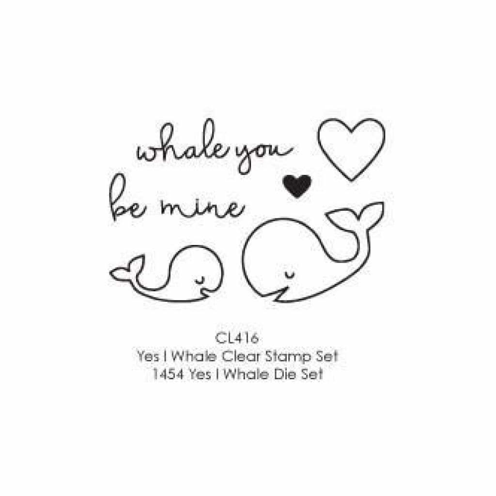 Poppystamps Stamp Sets Yes I Whale clear stamp set – CraftOnline