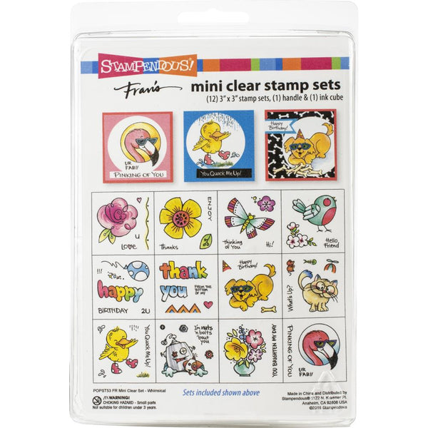 Stampendous Mini Clear Stamp Set - Whimsical