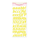 Pink Paislee - Expressions - Foam Stickers - Cushies - Alphabet - Lemon