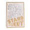 Pretty Quick Inspiring Quotes Born to Stand Out A6 Stamp*