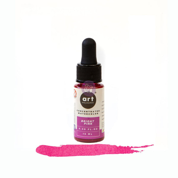 Prima Marketing Art Philosophy Watercolour Concentrate .5oz - Bright Pink*