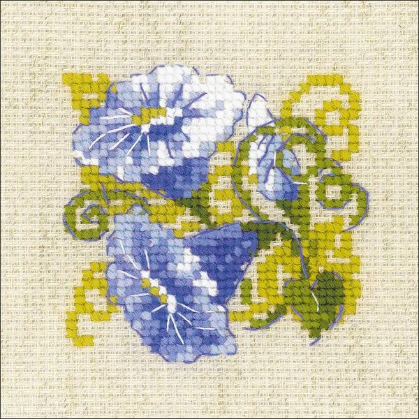 RIOLIS Counted Cross Stitch Kit 5in x 5in Purple Bindweed (10 Count)*