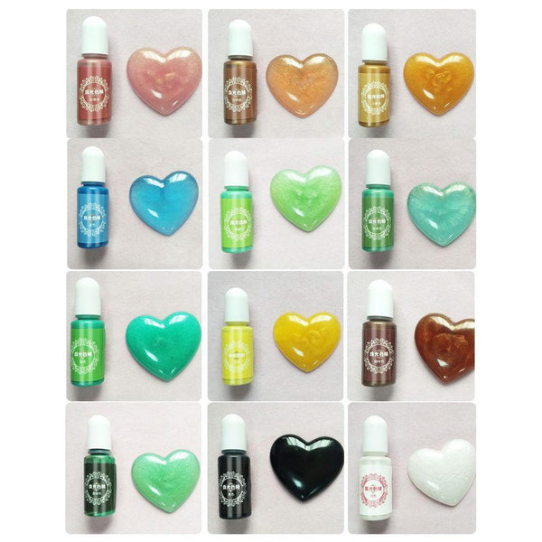 Poppy Crafts Shimmer Pigment Ink for Resin - 24 Pack