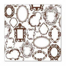 Sale Item - Hambly Screen Prints - Frame Wallpaper Overlay - Brown - Single 12X