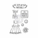 Sale Item - Prima Marketing - Julie Nutting Mixed Media Cling Rubber Stamps 4In. X6in. Play Time