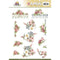 Find It Trading Precious Marieke Punchout Sheet - Red Summer Flowers, Blooming Summer