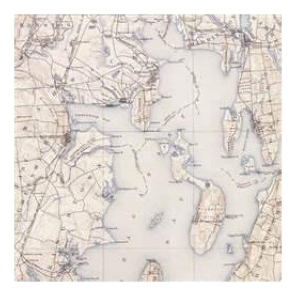 Scenic Route Paper Co - Narragansett Bay Map  (Pack Of 10)