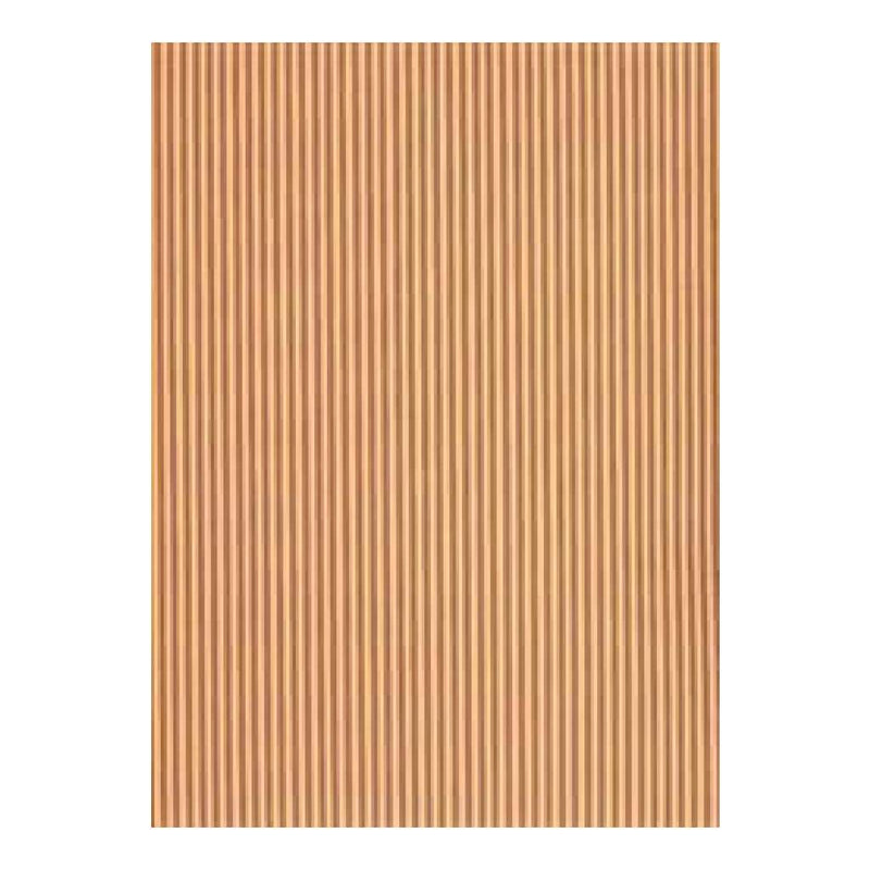 Scenic Route Paper Co - Small Stipe Sienna & Yellow 12X12 Paper  (Pack Of 10)