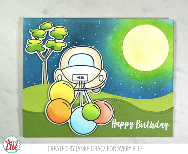 Avery Elle Clear Stamp Set 4 inch X6 inch Journey*
