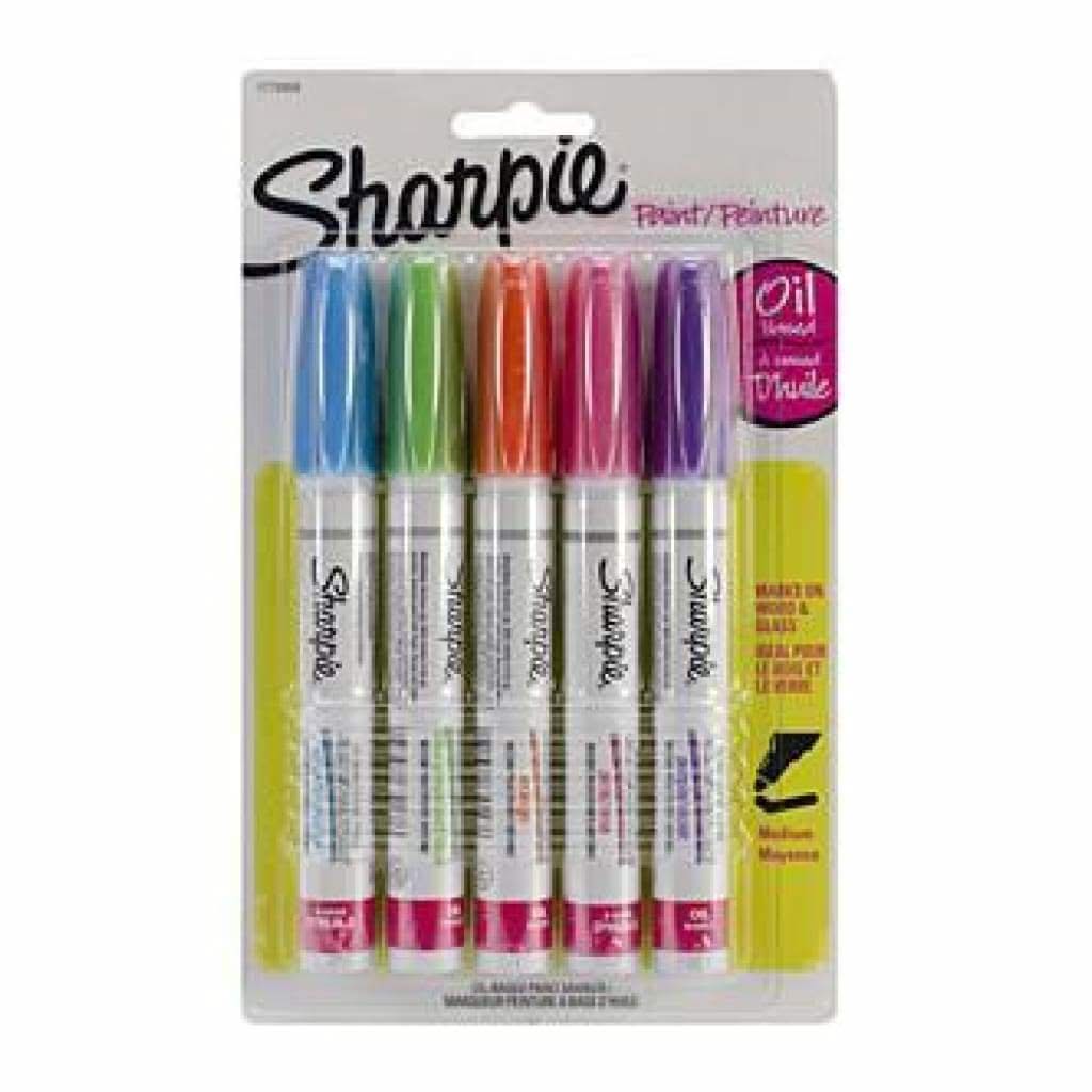 Sharpie Medium Point OilBased Opaque Paint Markers 5Pkg Aqua