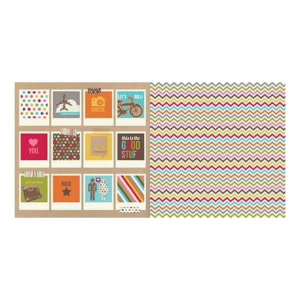 Simple Stories - Sn@P! Life - Polaroids 12X12 Inch Double-Sided Paper (Pack Of 10)