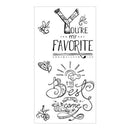 Sizzix Clear Stamps You're My Favorite