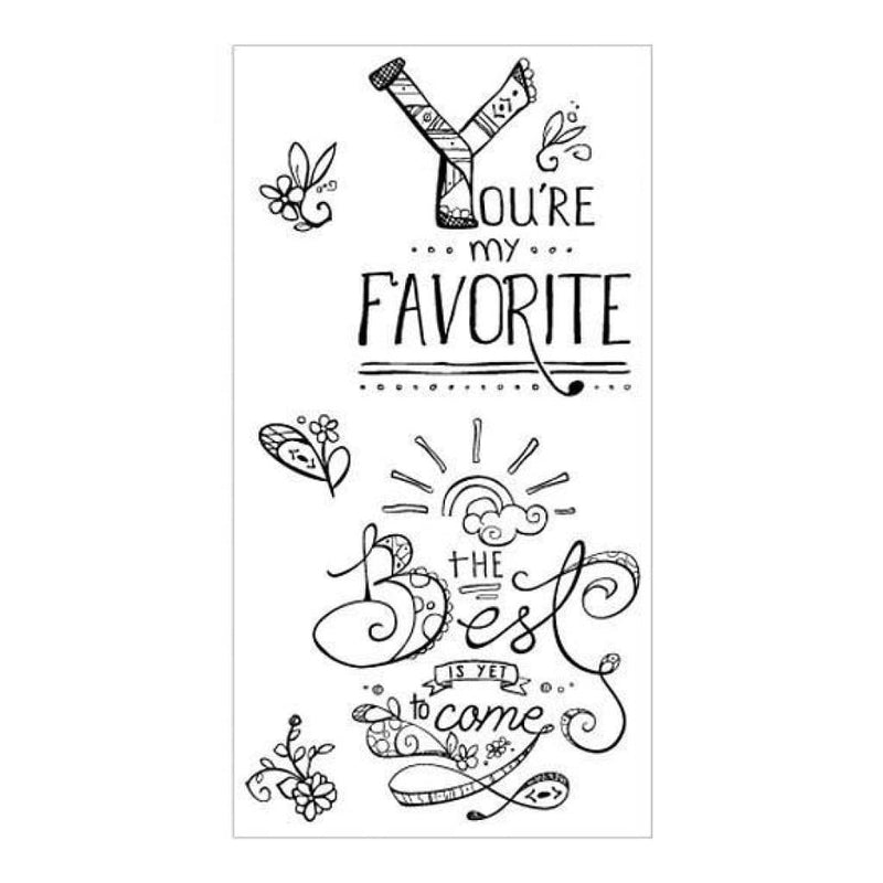 Sizzix Clear Stamps You're My Favorite