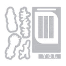 Sizzix Framelits Die & Stamp Set By Lynda Kanase Photo Frame, Seasonal Borders*