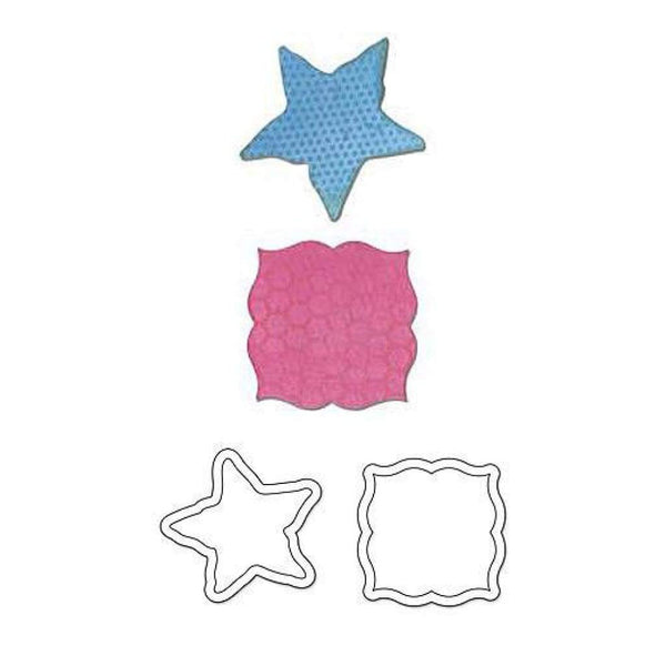 Sizzix Movers & Shapers Magnetic Dies 2 Pack  Label & Starfish