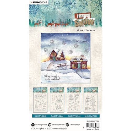 Studio Light Let It Snow Clear Stamps - Nr. 264, Snowy Houses