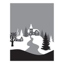 Spellbinders 3D Cling Stamp 4 inch X5.75 inch Winter Village