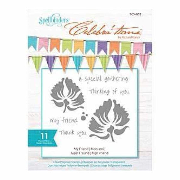 Spellbinders - Celebra'tions Stamps 4X6 11 Pack My Friend