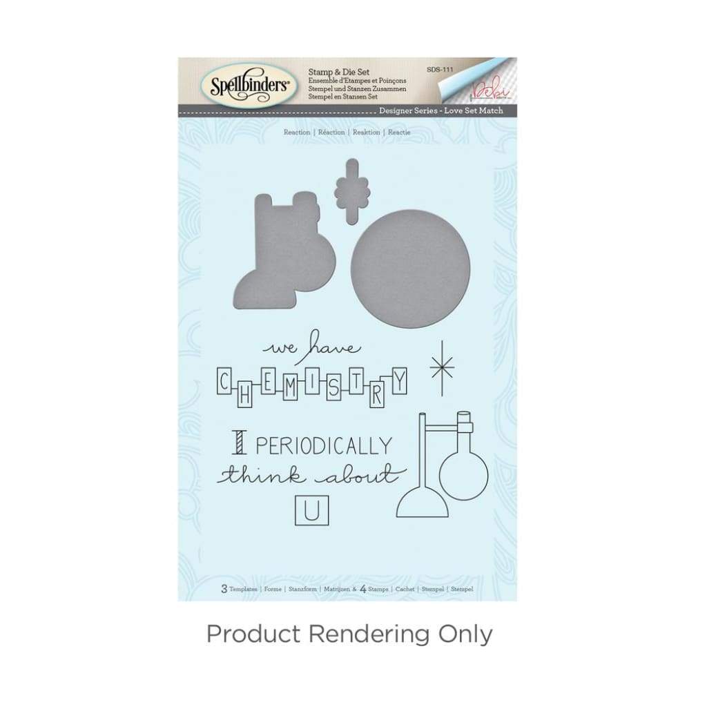 Spellbinders Stamp & Die Set By Debi Adams Love Set Match-Reaction ...