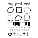 SRM Bible Journaling Clear Stamps 4 inch X6 inch Pray, Journal, Repeat