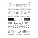 SRM Planner Clear Stamps 4 inch X6 inch Birthday Plans