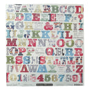 October Afternoon Repot Card Collection 12"x12" Sticker Sheet - Letterpress Alpha