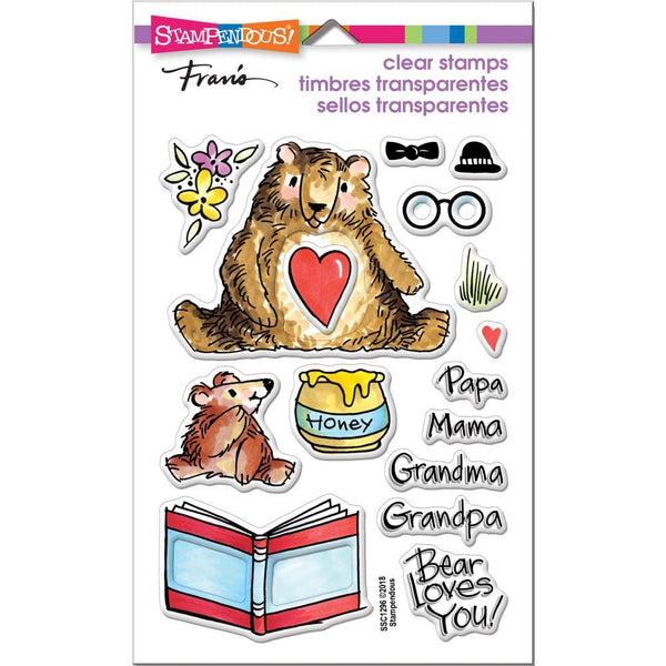 Stampendous Perfectly Clear Stamps Honey Bears