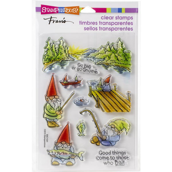 Stampendous Perfectly Clear Stamps - Gnome Fishing