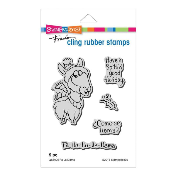 Stampendous Cling Stamp Fa La Llama